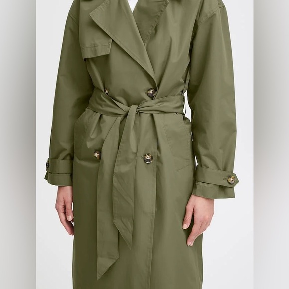 B YOUNG Trench Coat w/ Belt - Picture 3 of 7